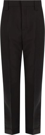 Versace Tailored Pressed Creases Wool Mohair Trousers