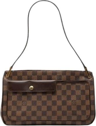 Louis Vuitton Pre-owned Oubagne Damier Schoudertas - Dames - Vintage Schoudertas - Bruin - ONE Size - Leer - Vintage