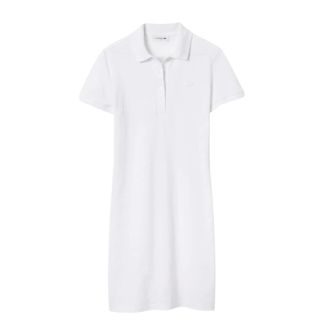 Lacoste Dames, Jurken, Wit, Maat: 3XS Katoen