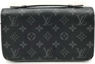 Louis Vuitton Pre-owned Canvas wallets - Heren - Vintage Accessoires - Zwart - ONE Size - Tweed - Vintage