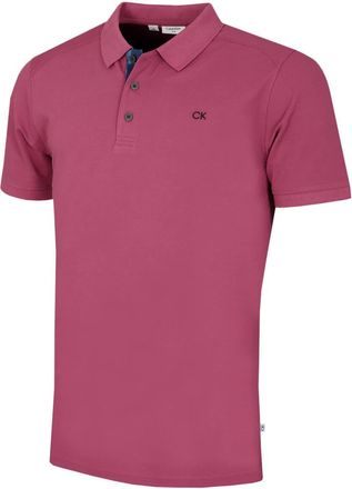 Calvin Klein Mens Campus 3 Button Polo Shirt - Mauve Camo - XXXXXL