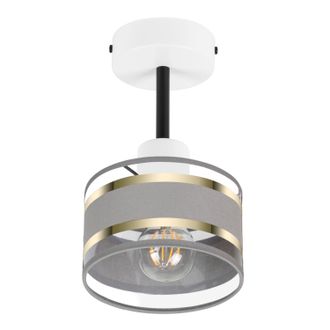OEM L&aacute;mpara De Techo Blanca Con Pantalla, Metal Industrial, 1xe27, Iluminaci&oacute;n Led Moderna Para Sal&oacute;n, Cocina, Dormitorio, Habitaci&oacute;n Infantil, Loft