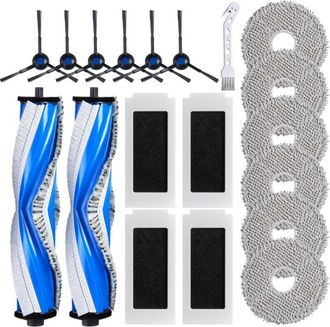 OEM Accesorios De Repuesto Para Aspiradora Ecovacs T30 Omni/ T30 Pro Omni, Kit De Accesorios Con 2 Cepillos Principales, 4 Filtros, 6 Cepillos Laterales, 