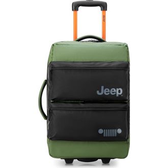Jeep JS006B 20 Inch Two Wheel Rolling Travel Duffle Bag in Elm Green at Nordstrom