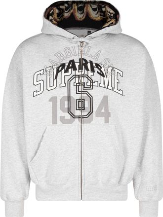 SUPREME x MM6 Maison Margiela logo-print hoodie - unisex - Fabric - M - Grey