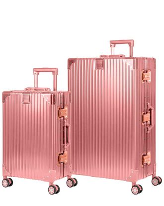Champs Luggage Elite Aluminum 2pc Luggage Set