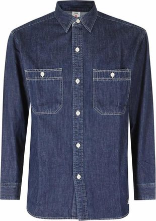 Edwin Work Shirt Japan - - Shirts - Uomo - Blu - L