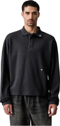 Rhude Camisa Polo Manga Larga - Tops - Hombre - Negro - M