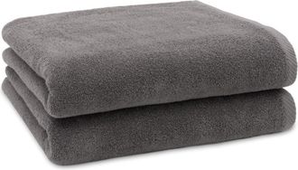 Linum Home Textiles 2-Pack Ediree Cotton Bath Towel Set in Charcoal at Nordstrom Rack
