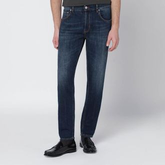 Pantaloni Torino Dark blue washed jeans