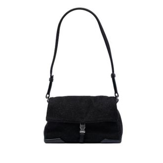 Prada Pre-owned Shoulder Bags, female, Black, Size: ONE SIZE Pre-owned Mesh Shoulder Bag