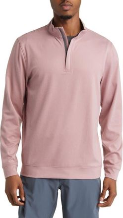 Swannies McKinnon Quarter Zip Golf Pullover in Rose at Nordstrom, Size X-Large