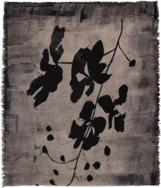 Faliero Sarti Marlon floral fringed scarf - Beige