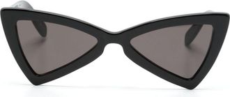 Saint Laurent Eyewear geometric-frame sunglasses - women - Acetate - 53 - Black