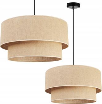 OEM L&aacute;mpara Colgante, L&aacute;mpara De Techo, Pantalla 45cm, Yute