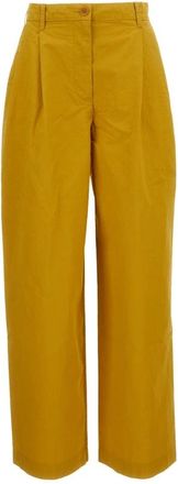 CASEY CASEY Wide Trousers, female, Yellow, Size: S Wide Trousers