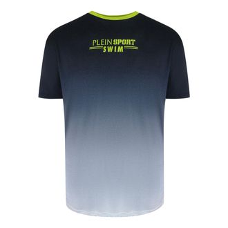 Plein Sport Gradi&euml;ntstijl Korte Mouwen T-shirt in Navy