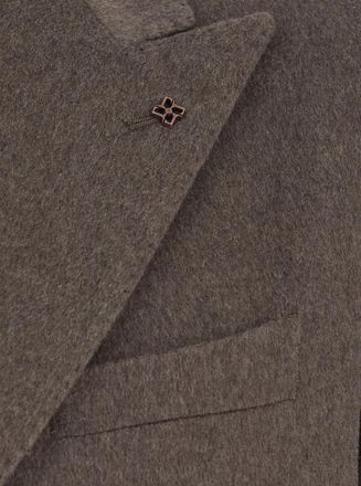 Tagliatore Mens Double-Breasted Jacket Montecarlo Brown Blazers