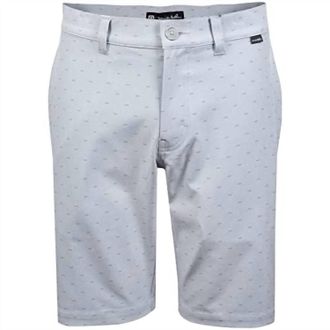 Travis Mathew Mens Bank Shot Shorts In Heather Light Gray