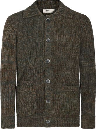 Altea Chunky Ribbed Knit Button-Up Jacket