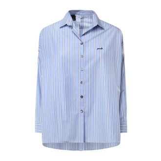 Pinko Pinko, Dames, Blouses & Shirts, Blauw, Maat: XS Katoen