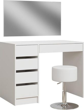 Vicco Tocador Thalia, Blanco, 100 Cm Con Taburete Vicco