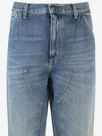Carhartt Work in Progress Mens Jeans Double Knee Light Denim Cotton