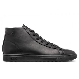 Clae Mens Adults Low Top Trainers in Triple Blk/Lth - Black - Size UK 6