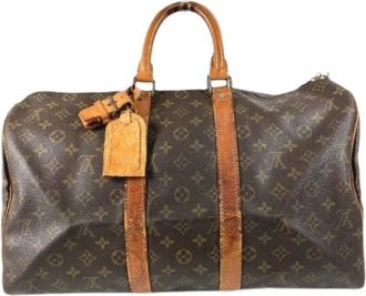 Louis Vuitton Pre-owned Weekend Bags, female, Brown, Size: ONE SIZE Pre-owned Monogram Boston Bag