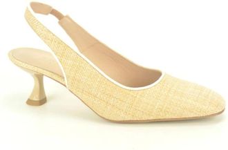 Zinda Raffia Stijl Beige - Dames - Pumps - Beige - 36 EU - Schoenen