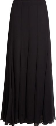Chloé Fluid Organic Silk Mousseline Skirt in Black at Nordstrom, Size 4 Us