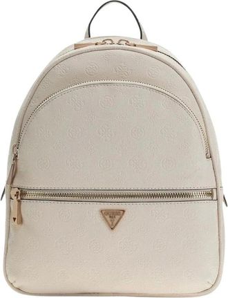 Guess Rugzak met Rits en Meerdere Vakken - Dames - Rugzakken - Beige - ONE Size - Tassen