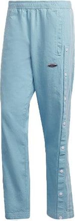 adidas Mens adidas Denim Pants Side Solid Color Straight Casual Pants/Trousers Blue HC9499