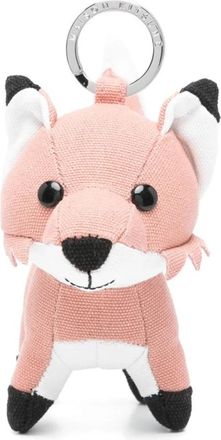 Maison Kitsun&eacute; Roze Vos Motief Sleutelhanger - Dames - Sleutelhangers & Tashangers - Roze - ONE Size - Accessoires