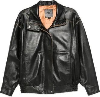 Calvin Klein Leather Zip-fastening Jacket