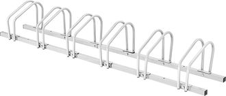 Costway Costway - Aparcabicicletas Para 6 Bicicletas, Portabicicletas Para Acrobacias, Aparcabicis Para Casa Jard&iacute;n Pasillo Garaje (plata, 6 Bicicletas)