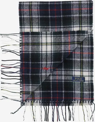 Polo Ralph Lauren Mens Wool Scarf With Logo Multicolour Scarfs