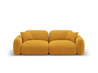 CXL by Christian Lacroix Sof&aacute; modular 3 plazas de terciopelo mostaza