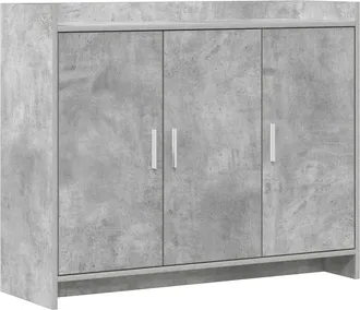 vidaXL Aparador Gris Hormig&oacute;n 98,5 X 33 X 80 Cm Madera De Ingenier&iacute;a Vidaxl