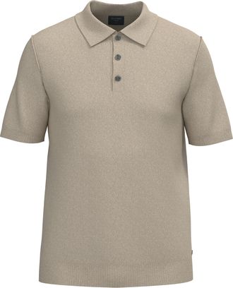 Olymp Poloshirt OLYMP Strick Casual, Herren, Gr. XXL, natur, Feinstrick, Obermaterial: 84% Baumwolle, 16% Polyamid, meliert, regular fit h&uuml;ftbedeckend, hoch
