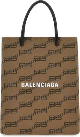 Balenciaga Brown BB Monogram-print Tote