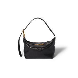 Miu Miu Spirit Nappa Leather Bag, Woman, Black