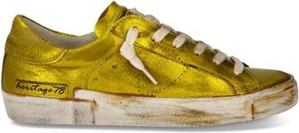 Philippe Model Sneakers Prsx Tennis - Dames - Sneakers - Geel - 38 EU - Leer - Schoenen