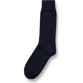 CHARLES TYRWHITT Micro Dash Socks in French Blue at Nordstrom, Size Medium