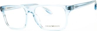 Emporio Armani EA3250U 6204 Transparent Bright Light Blue 56mm