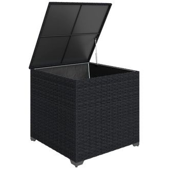 OUTSUNNY Ba&uacute;l de exterior 72x72x70 cm negro
