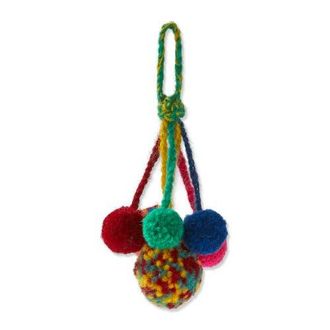 Tag Handmade Multicolor Pompom Tree Ornaments Holiday Decor in Multicolored at Nordstrom