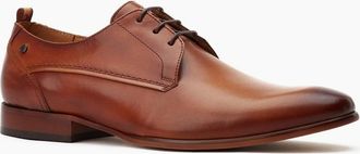 base Mens Base London Gambino Lace Up Leather Mens Burnt Tan Lace-Up Shoes - Brown - Size: 11