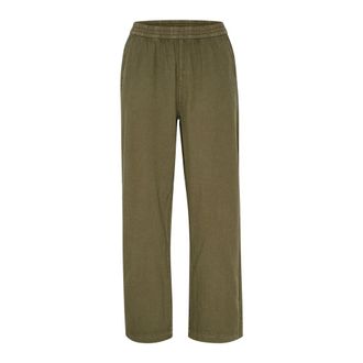 Kaffe Pantaloni Larghi con Vestibilit&agrave; Rilassata Grape Leaf - - Trousers - Donna - Verde - S