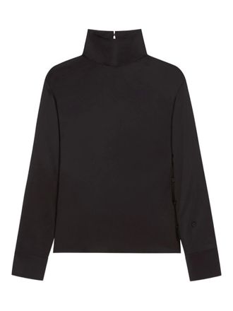 Courr&egrave;ges Off-Shoulder Satin Top